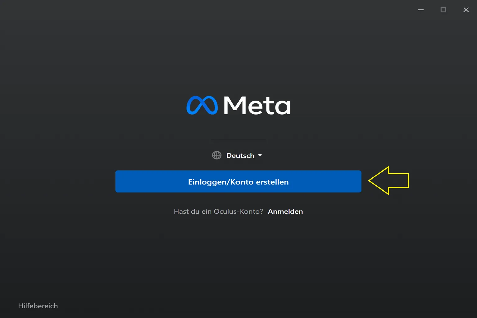 Meta Horizon Link Startseite zeigt oben ein blaues Banner mit der Meldung Möchtest du deine Quest 3 einrichten und dem Einrichten-Link