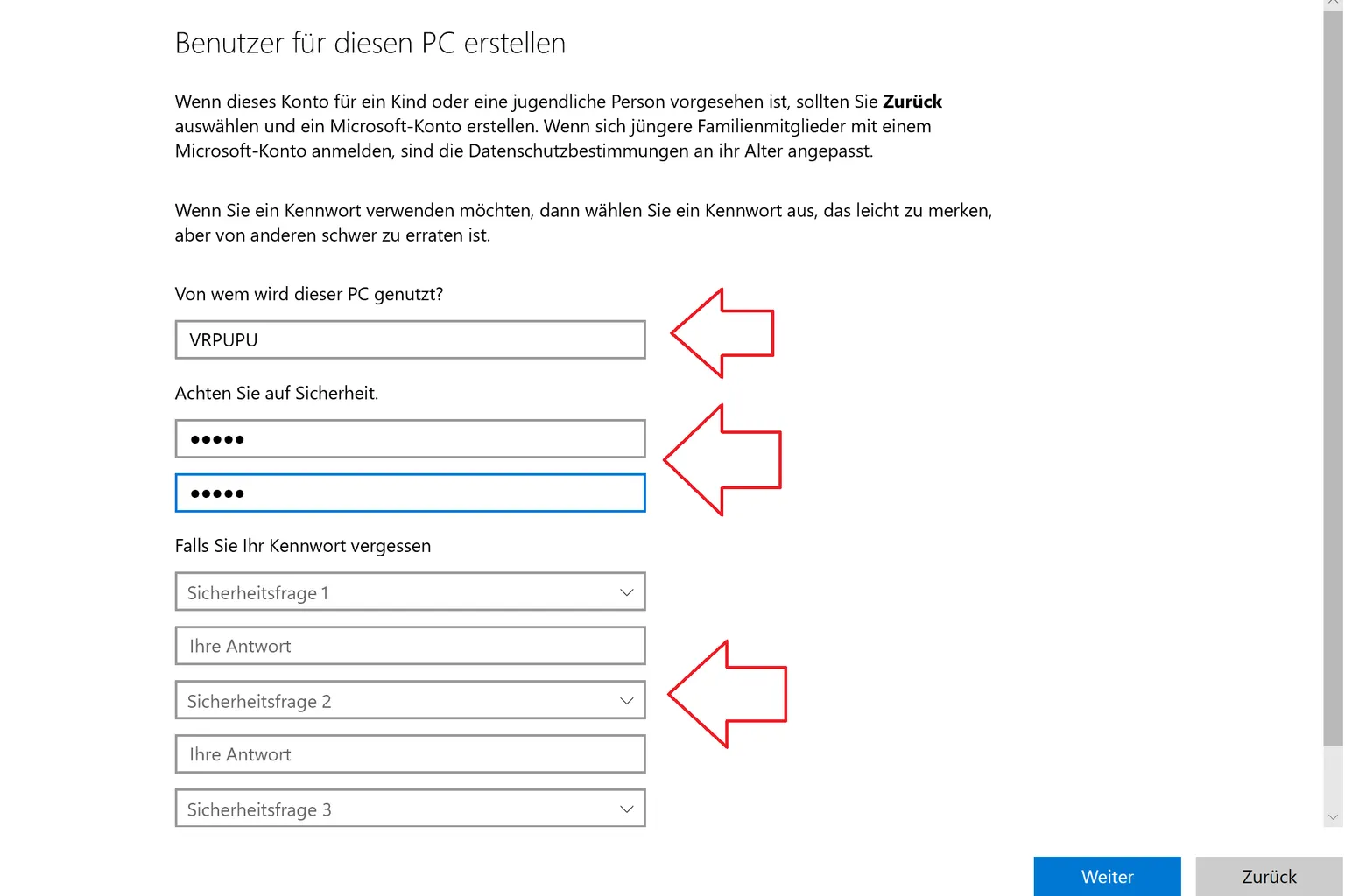 Kontenerstellung abgeschlossen, der lokale Benutzer ist nun für die Samba-(SMB)-Wiedergabe bereit.