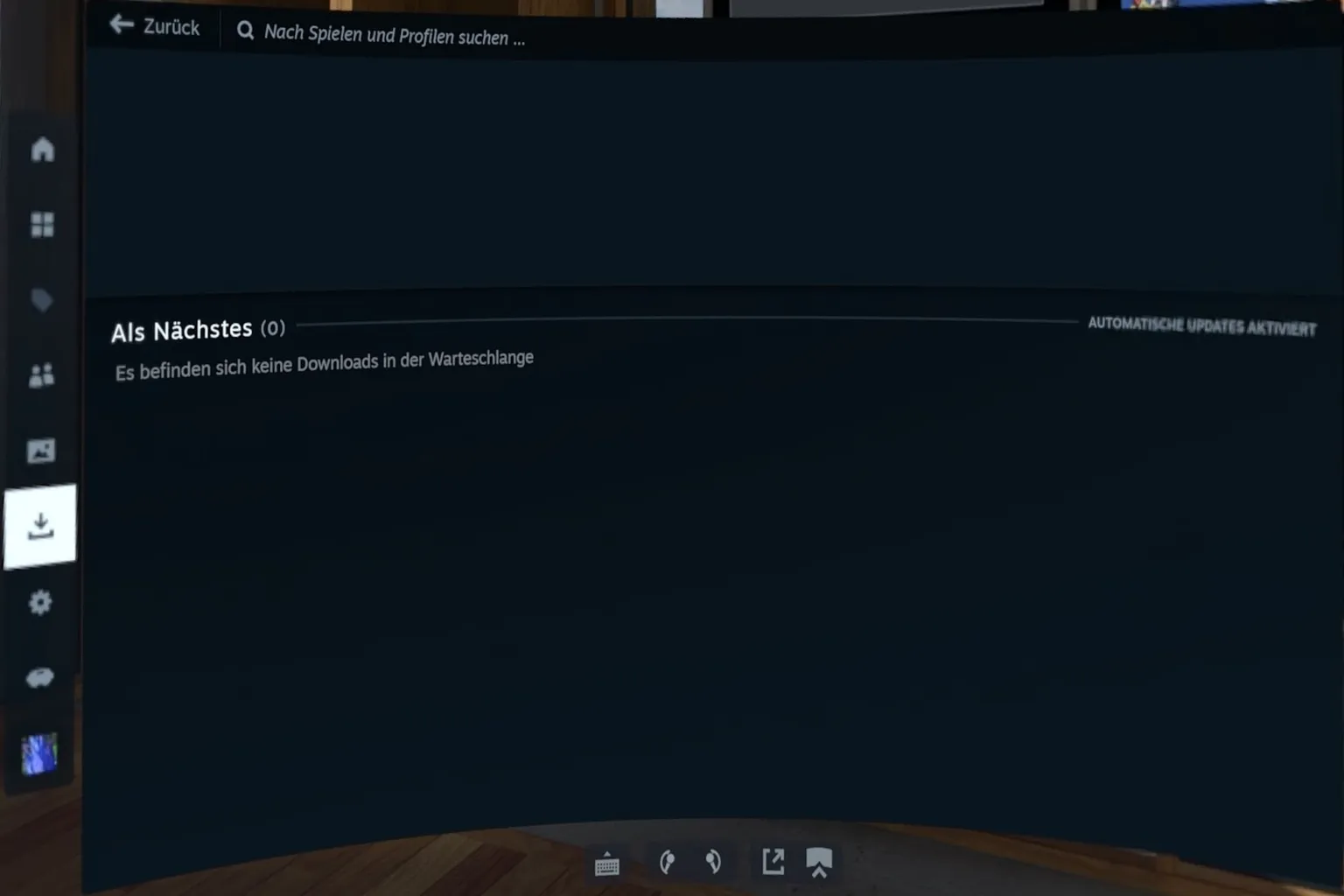 Im Download-Bildschirm von SteamVR ist VRChat mit einer Dateigröße von 36,2 MB zur Installation vorgemerkt.