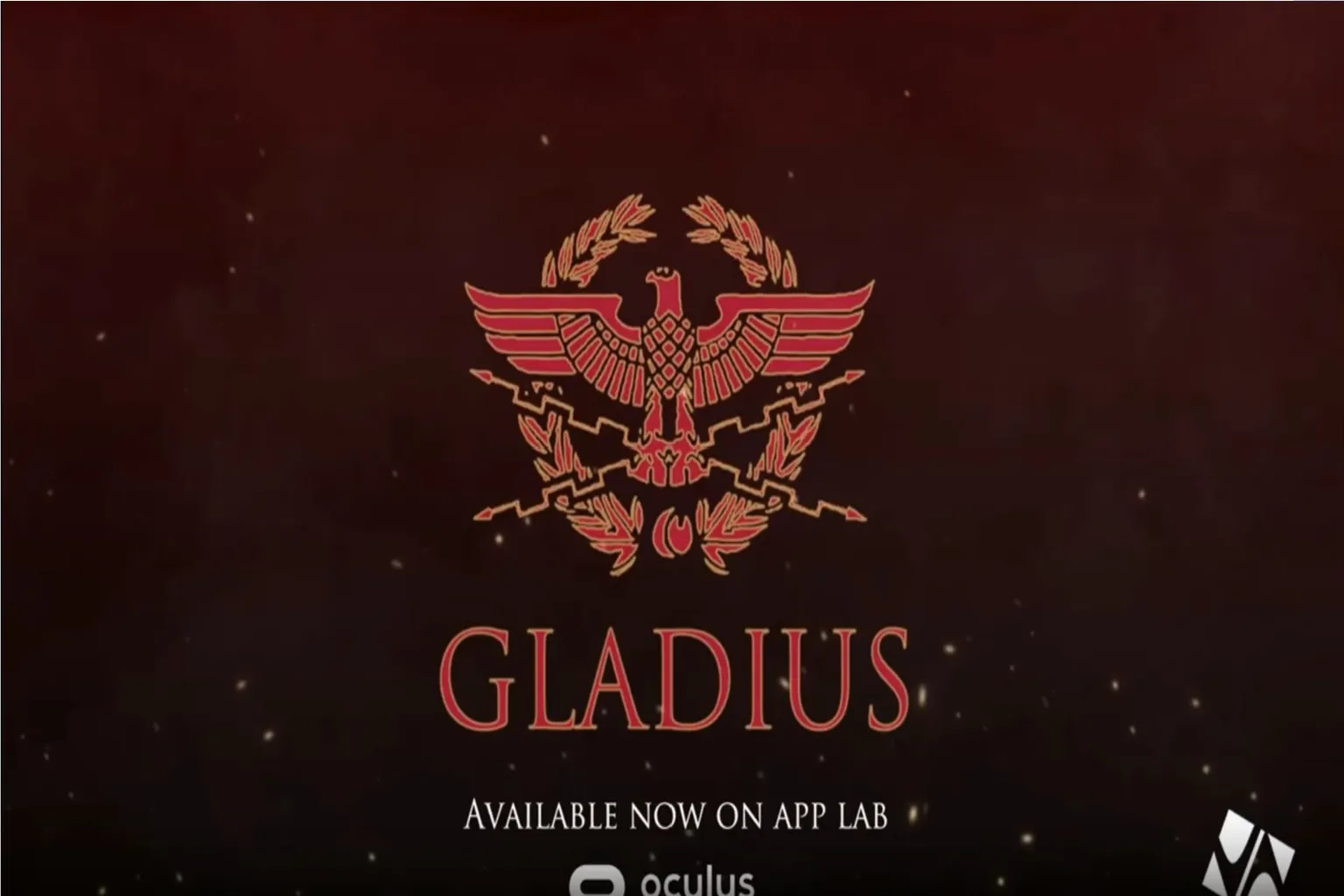 Gladius VR Titelbild mit mehreren Gegnern, die gleichzeitig in eine Arena stürmen.