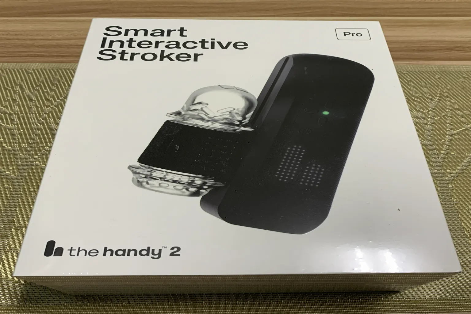 Verpackung von The Handy 2 Pro Smart Interactive Stroker mit Produktbild auf der Vorderseite.