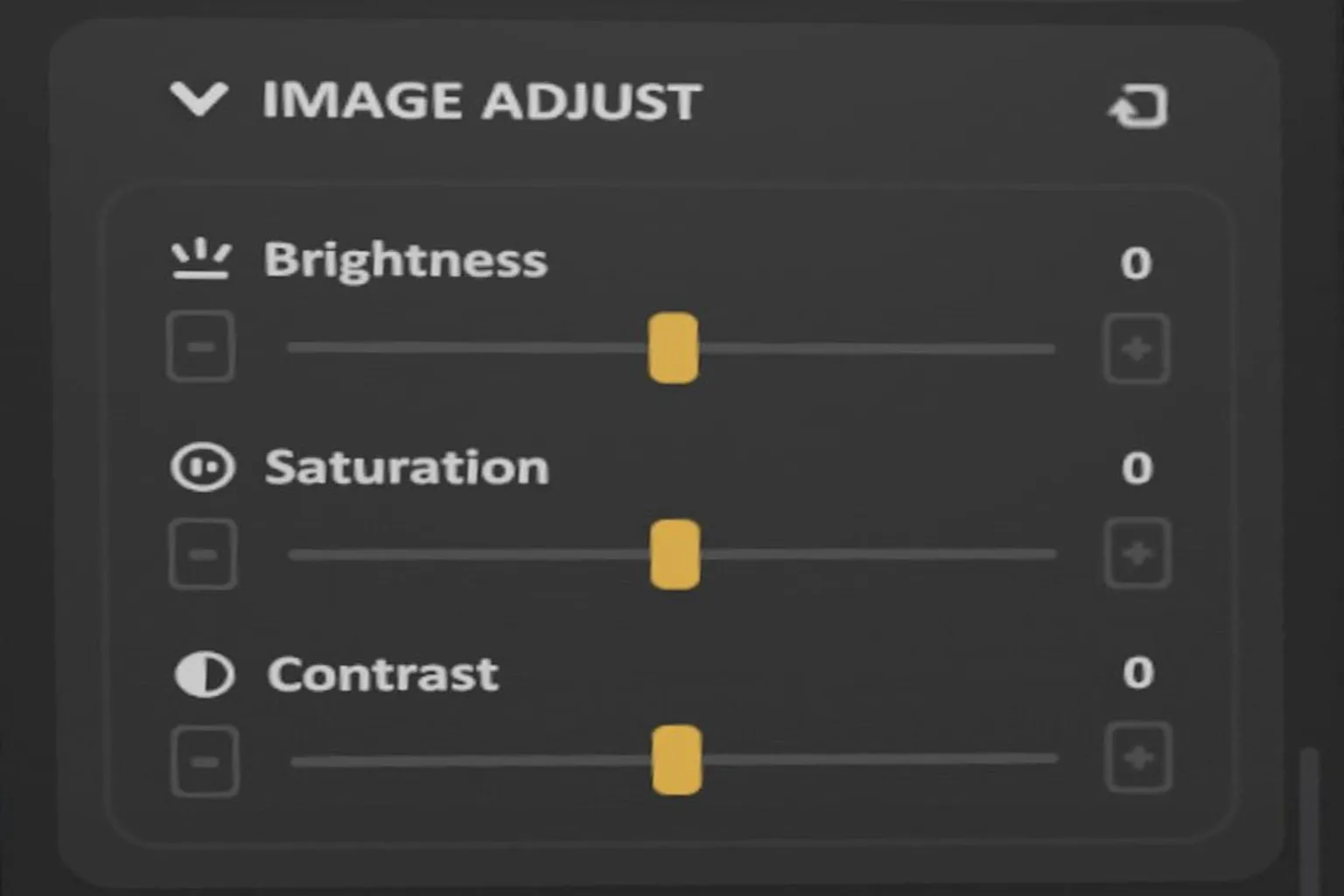 SKYBOX player image adjustment menu allowing control over brightness, saturation, contrast, and other visual parameters.