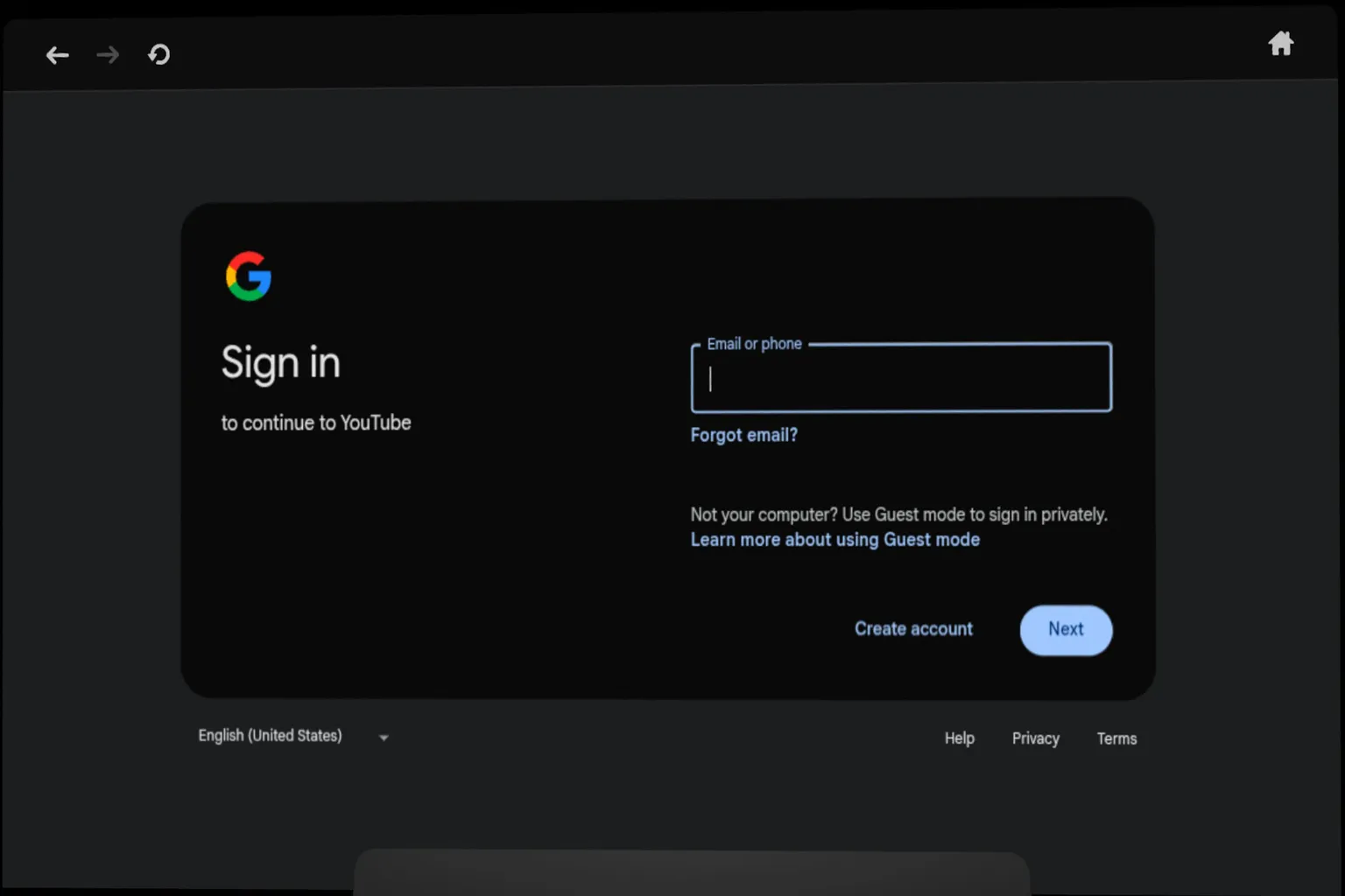 Google account selection page titled “Choose an account,” used to continue with “SKYBOX AirScreen.” A VRPUPU icon and a list of Google accounts are shown in the center