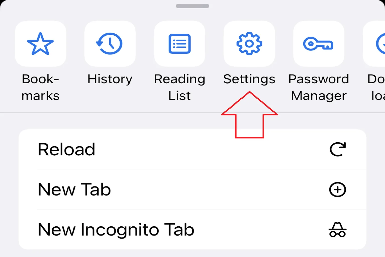 From Chrome’s main menu, select Settings to open the browsing data management screen.