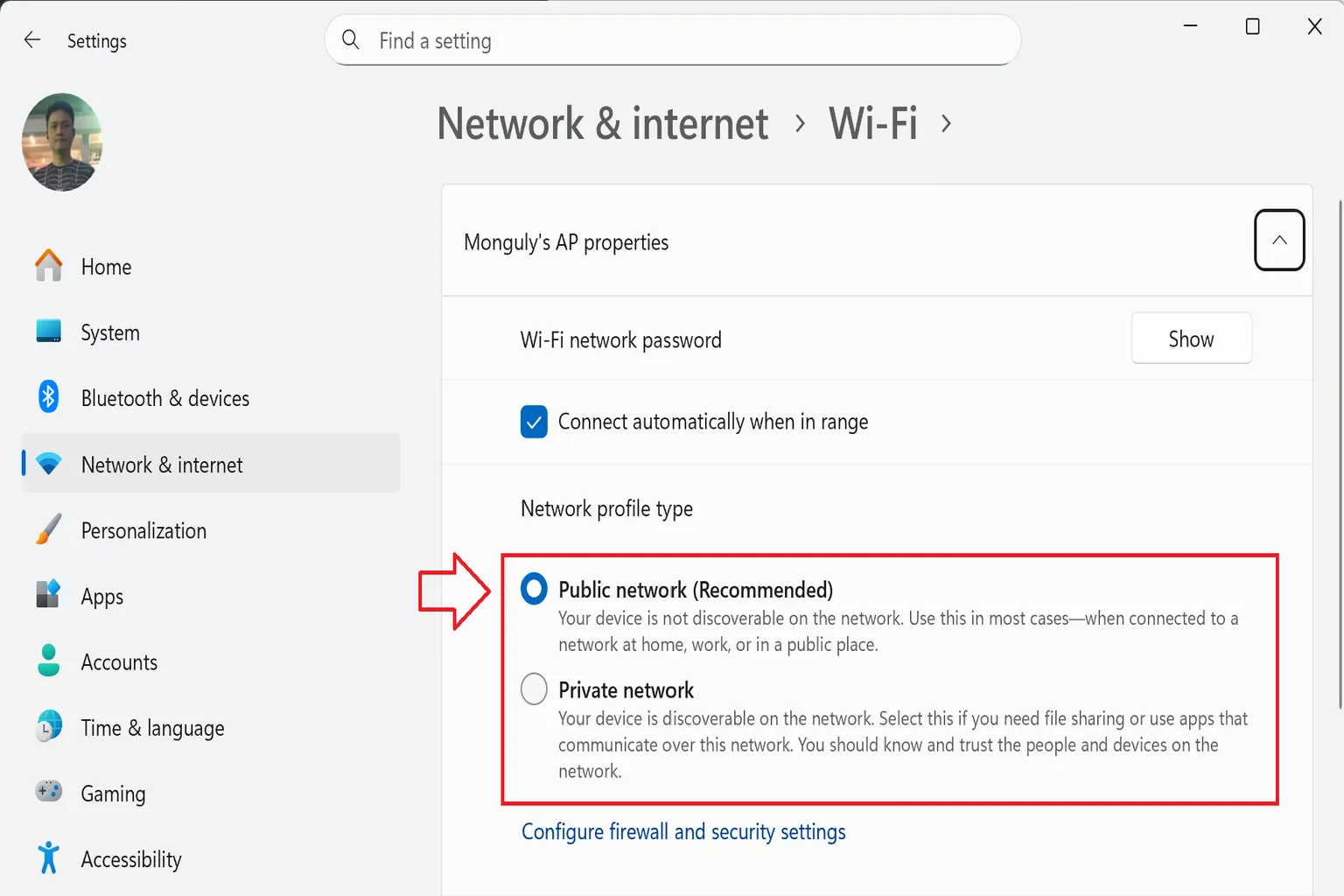 If your Windows network properties are set to Public by default, local streaming may be blocked. Switching to a Private network usually makes Virtual Desktop connections more stable.