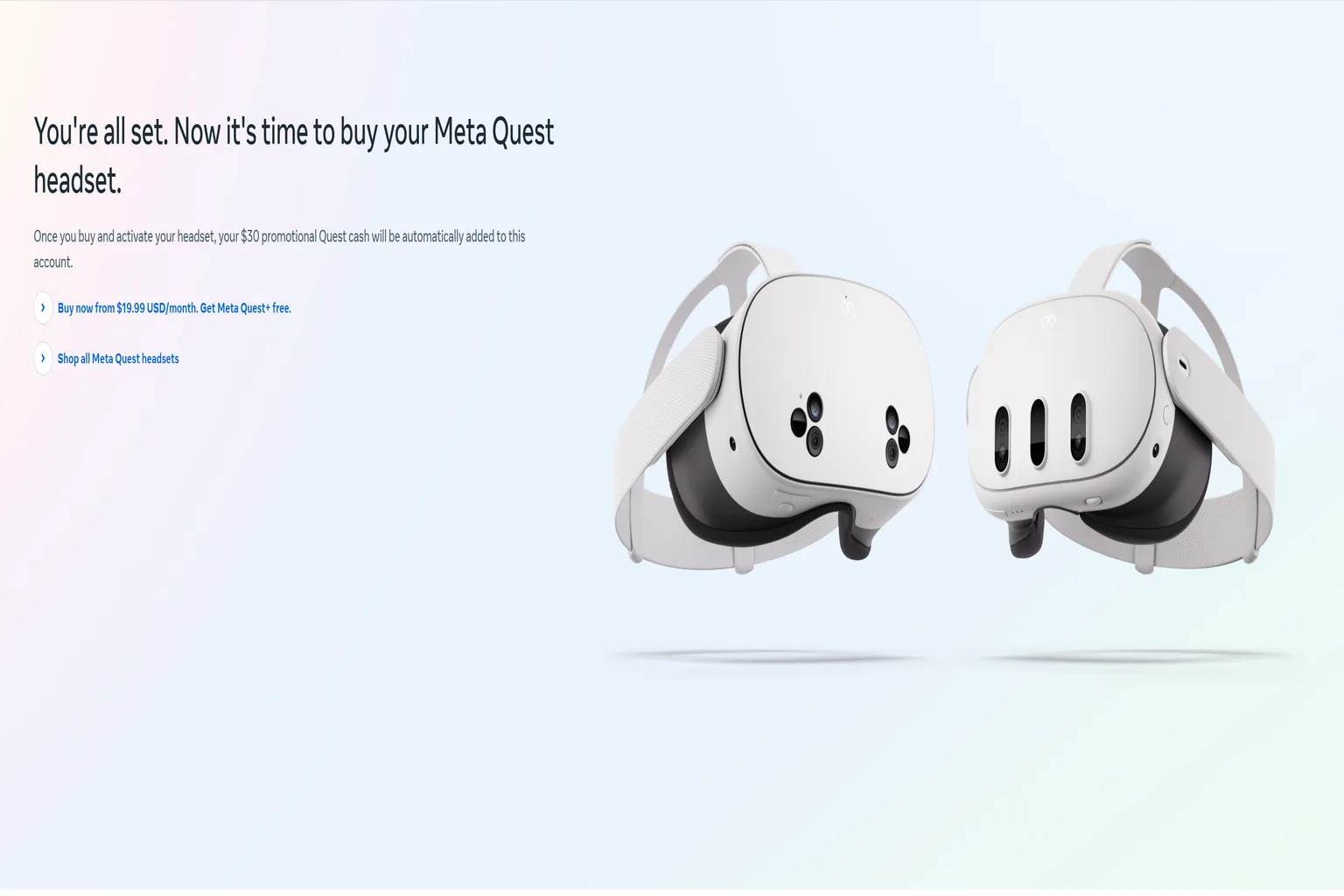 After the referral is successfully approved, a completion screen appears with a message confirming that $30 worth of Quest Cash has been granted.
