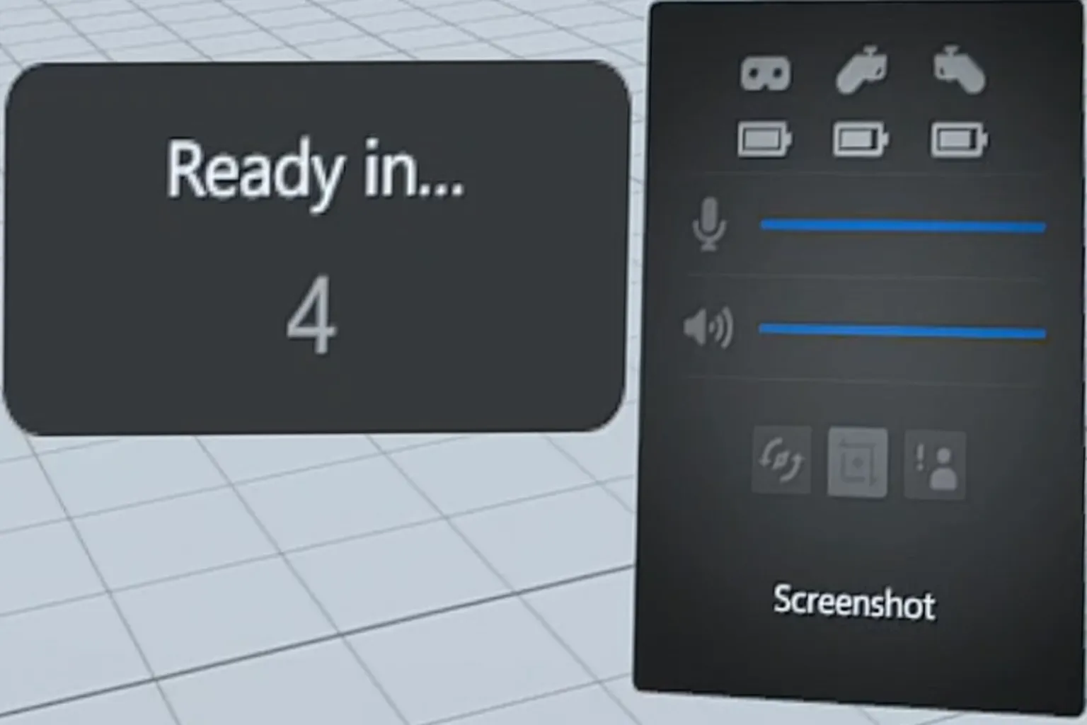 A countdown shown on screen while preparing to capture, indicating a screenshot or recording action is about to be taken.