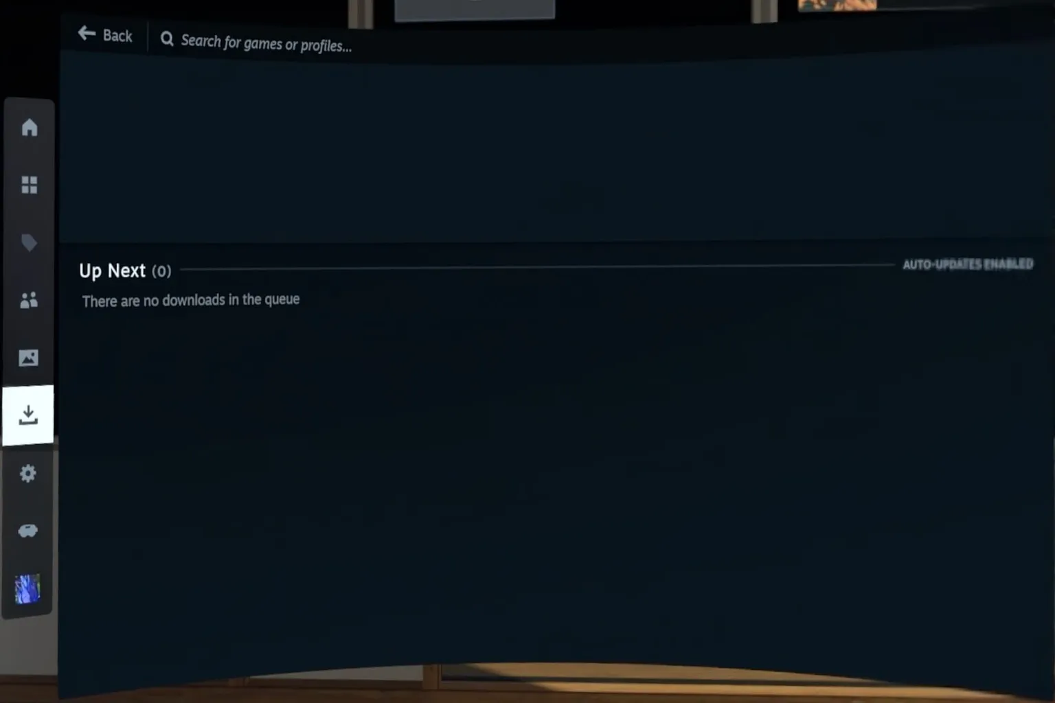 On the SteamVR download screen, VRChat is queued for download with a file size of 36.2 MB.