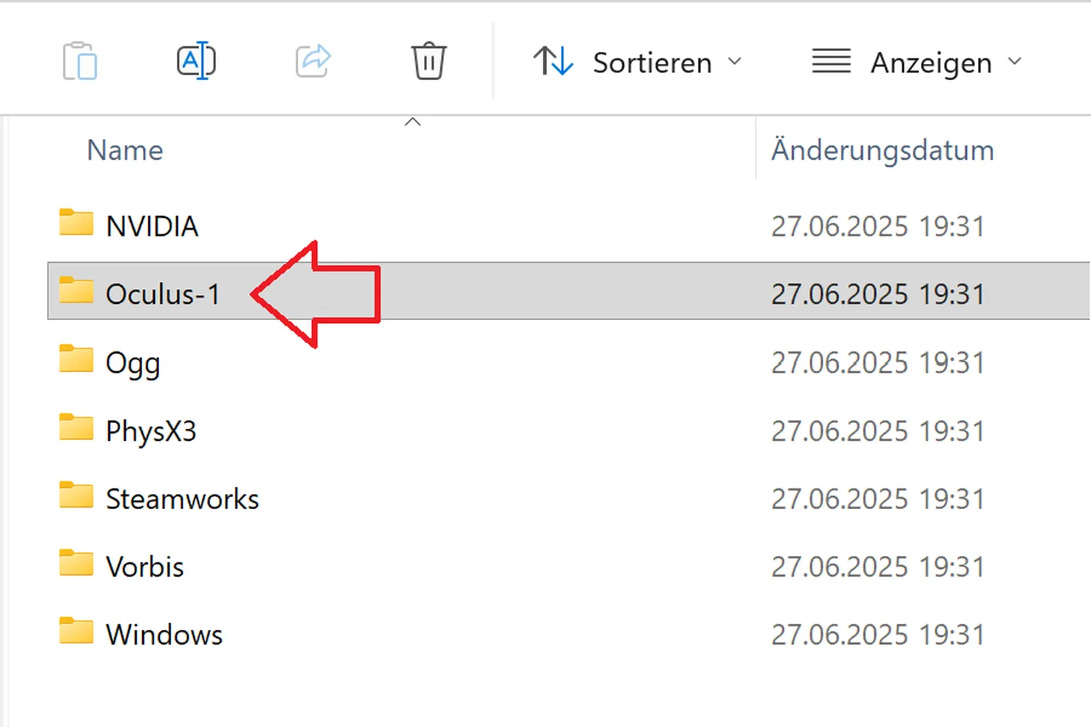 Oculus folder renamed to Oculus-1 to avoid conflicts during UEVR injection
