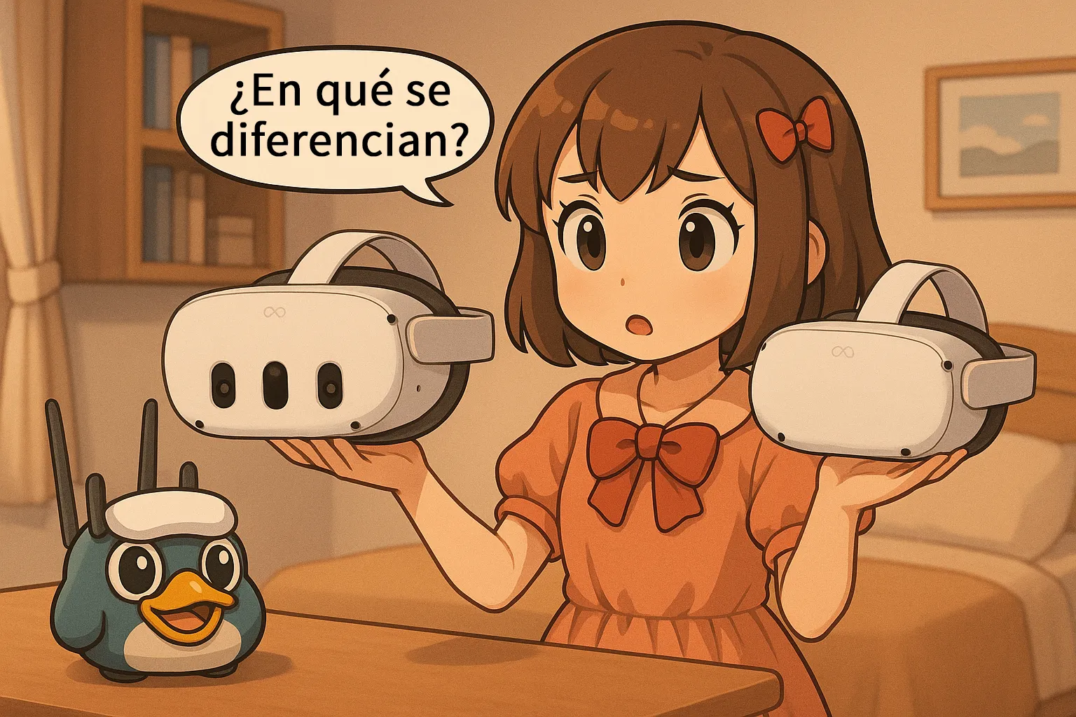 Meta Quest 3 vs 3S vs 2: Diferencias y cuál elegir