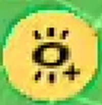 Icono amarillo de DeoVR para una función de mejora visual.