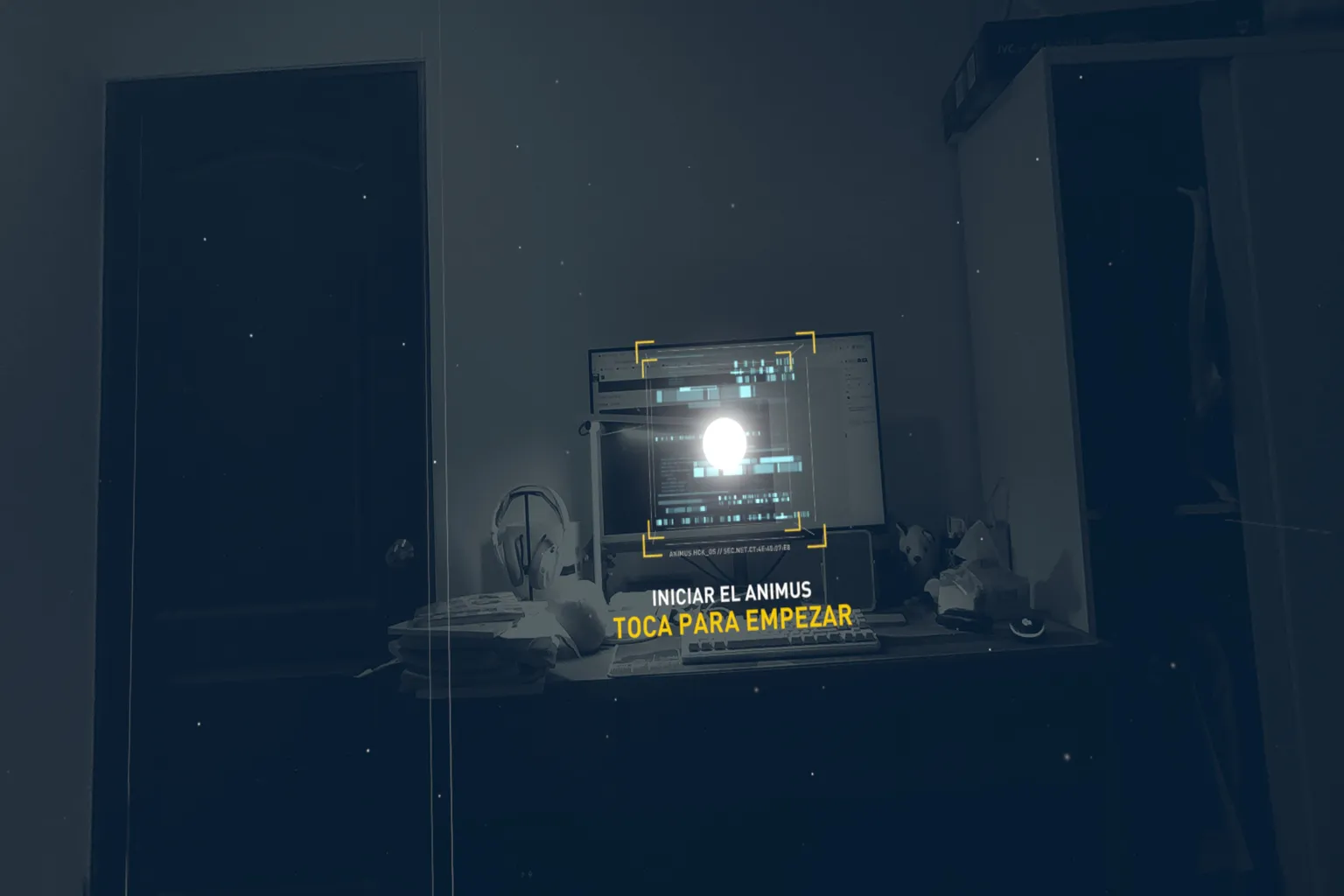 Inicio del Animus mediante realidad mixta en Assassin’s Creed Nexus VR.