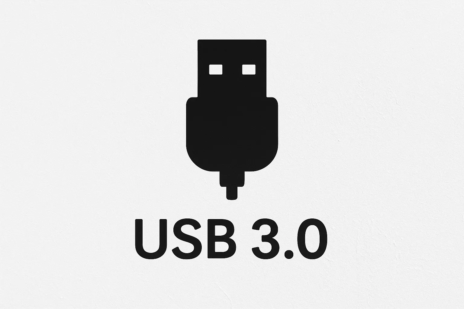 Symbole USB 3.0 représentant la connexion filaire du Meta Quest au PC.