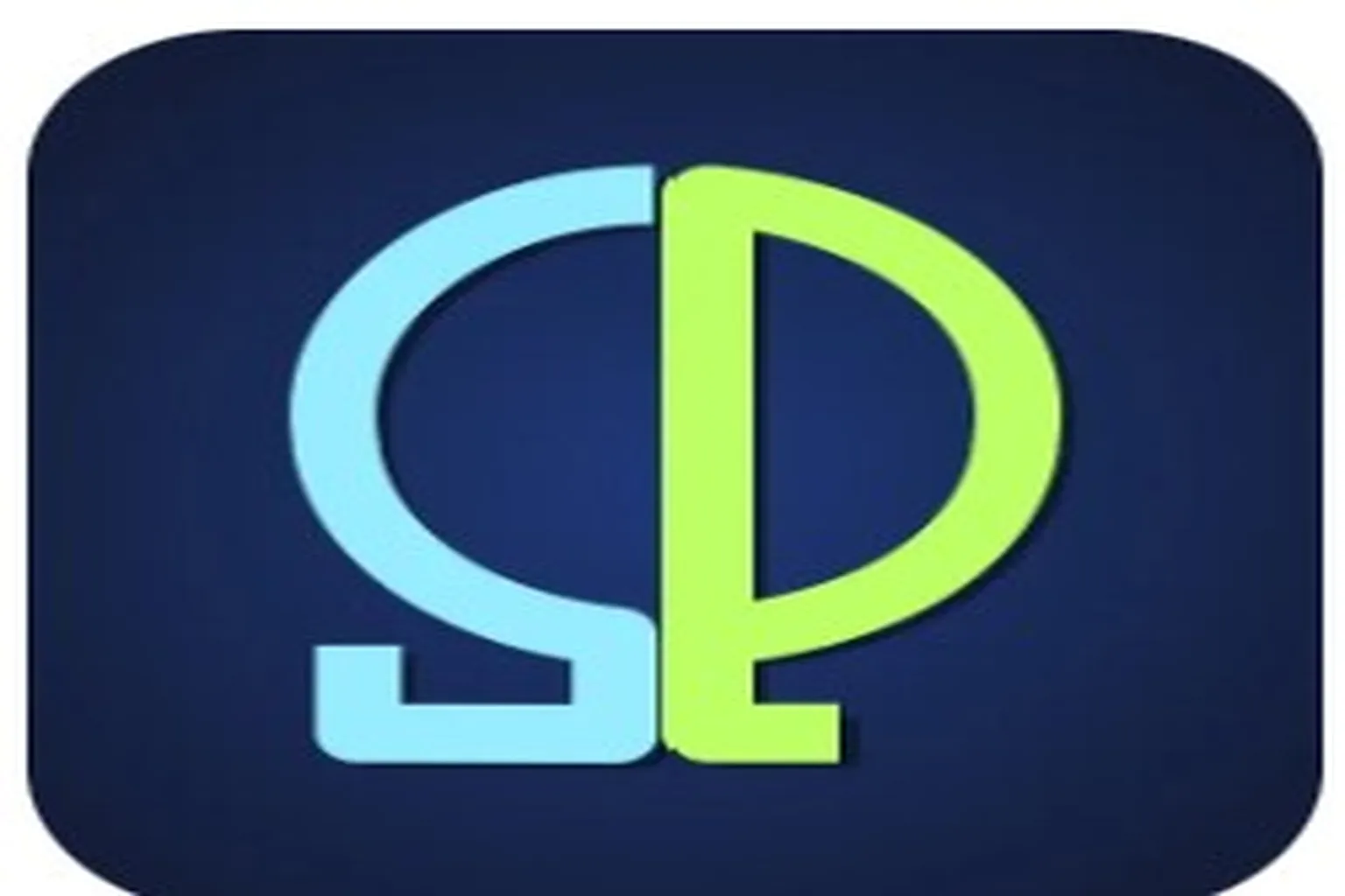 Logo HereSphere en bleu et vert sur fond sombre