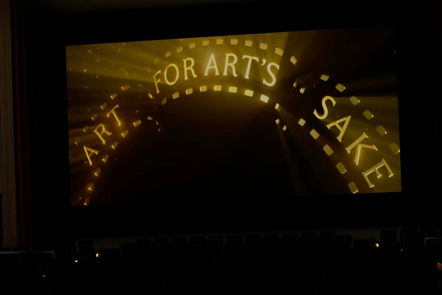 Salle de cinéma virtuelle SKYBOX VR Player avec écran de projection