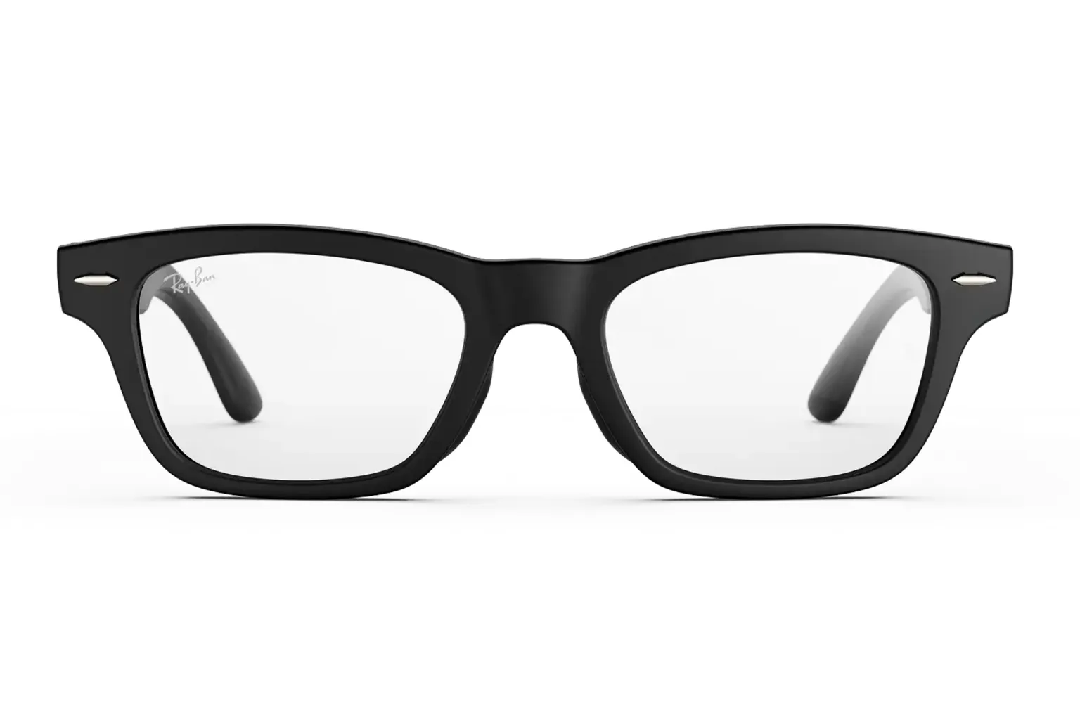 Ray-Ban Meta Audio Burbankのブラックフレームとクリアレンズ