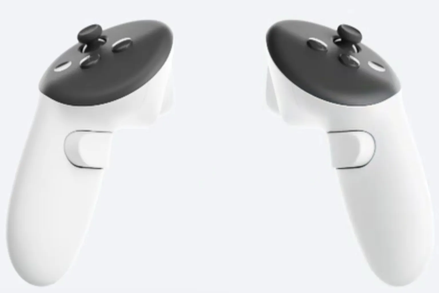 Meta Quest 3 Touch Plus 控制器,取消原有追蹤環設計,使用AI手部預測演算法進行定位追蹤