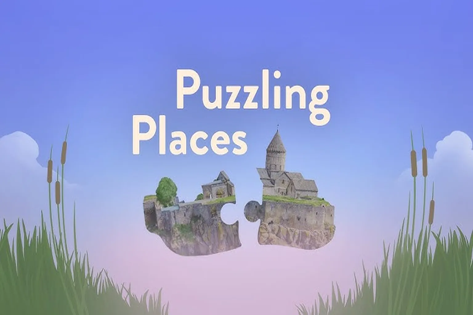 Puzzling Places 官方展示畫面,彙集多款主題拼圖場景與作品