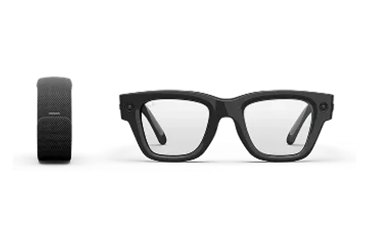 Meta Ray-Ban Display，鏡框：黑色，鏡片：灰色變色鏡片 Transitions®