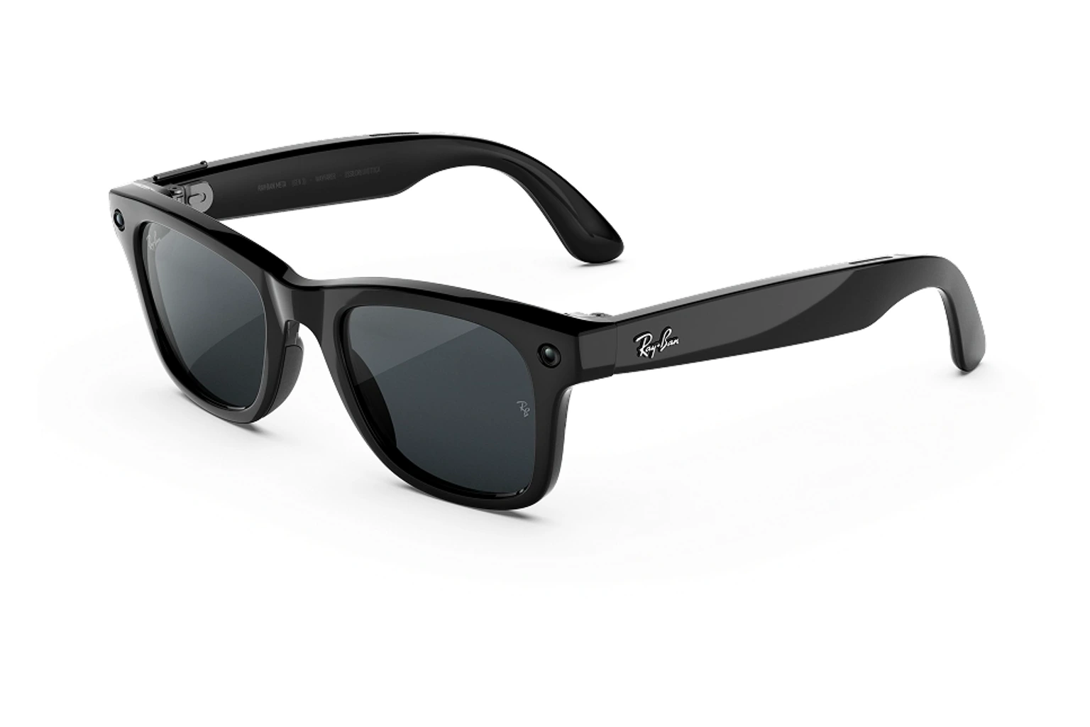 Ray-Ban Meta（第3世代） — Wayfarer。フレーム：シャイニーブラック。レンズ：Transitions®グレー。