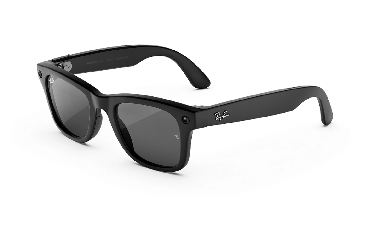 Ray-Ban Meta（第3世代） — Wayfarer。フレーム：マットブラック。レンズ：グレー。