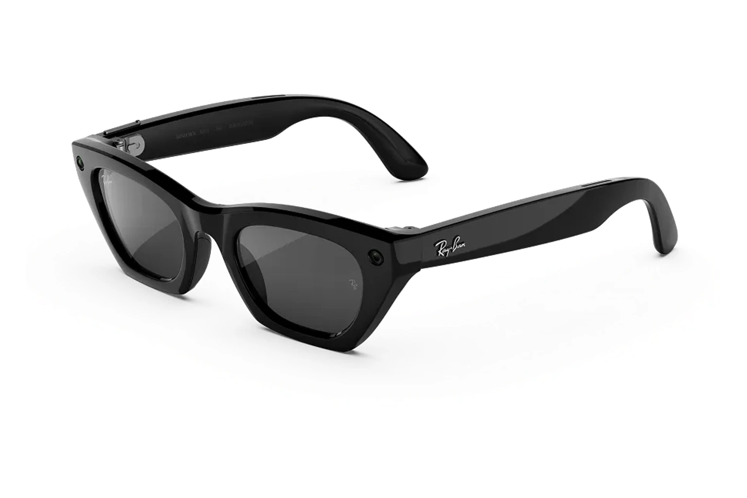 Ray-Ban Meta（第3世代） — Zena。フレーム：シャイニーブラック。レンズ：グレー。