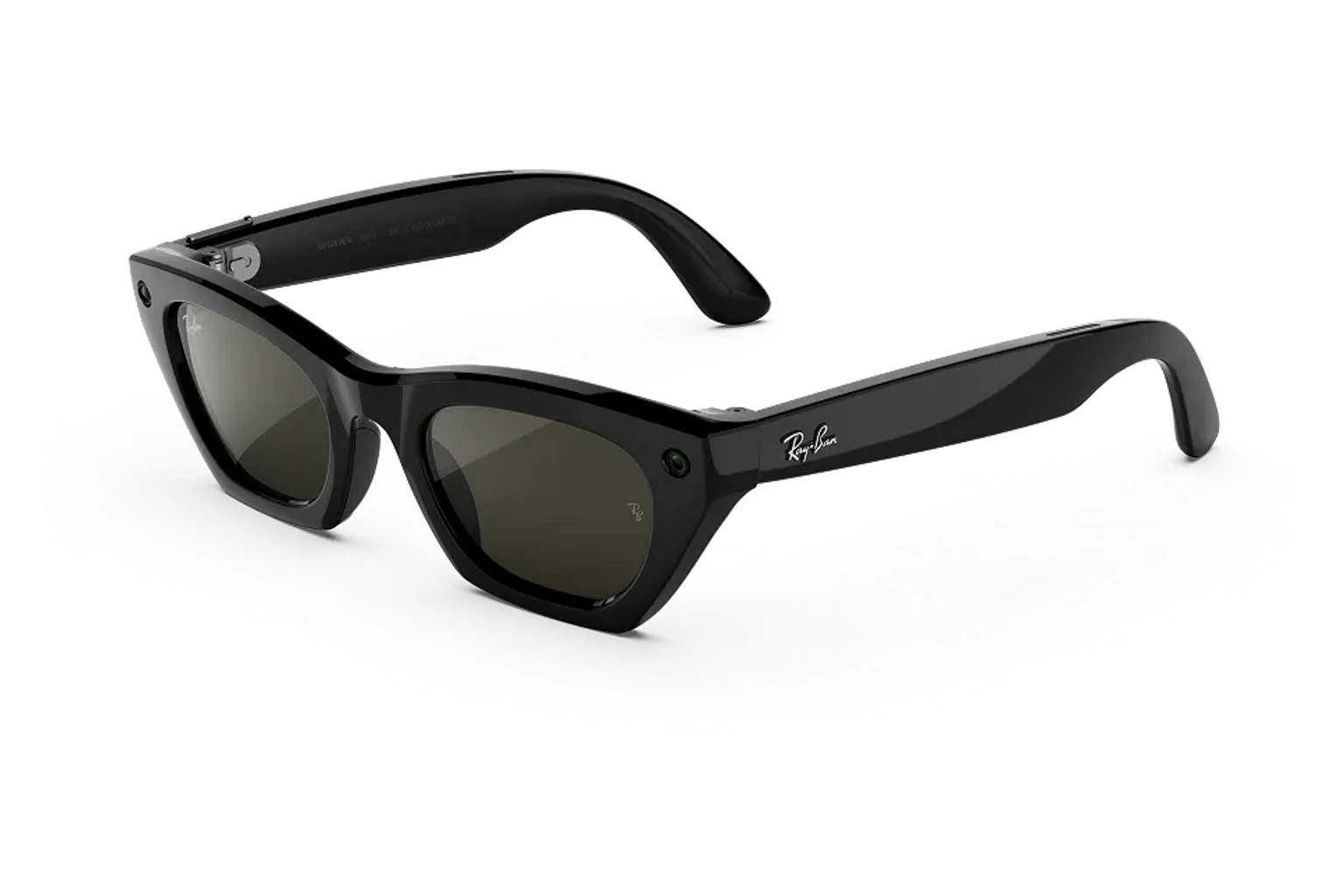 Ray-Ban Meta（第3世代） — Zena。フレーム：シャイニーブラック。レンズ：グリーン。