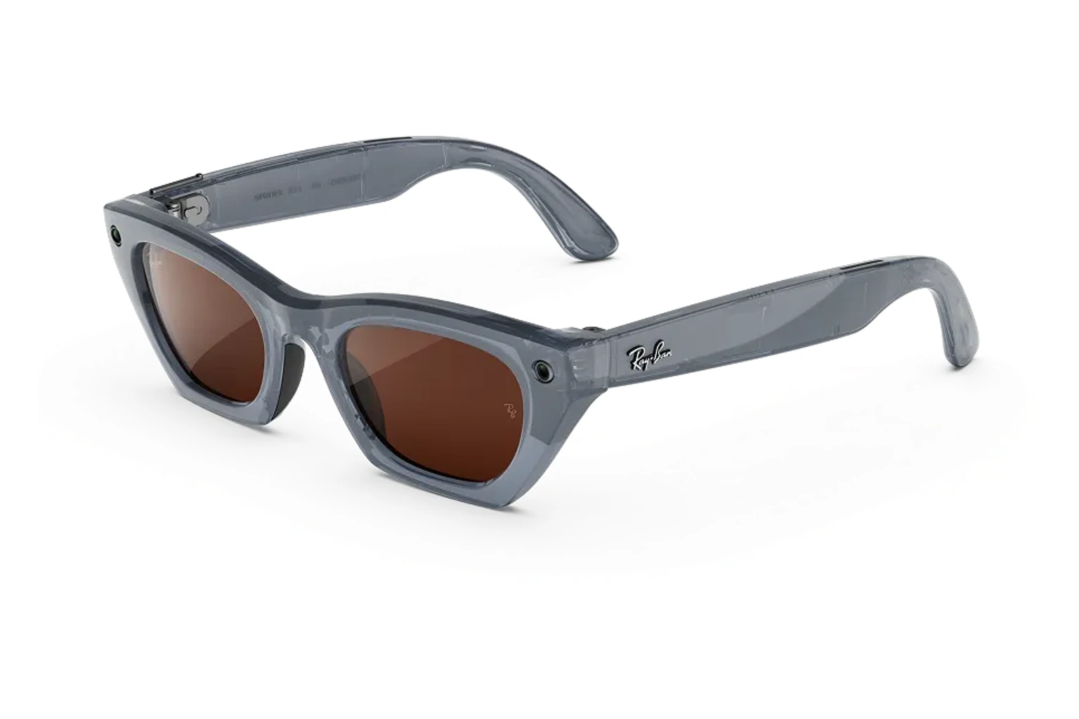 Ray-Ban Meta（第3世代） — Zena。フレーム：ミルキーグレーライラック。レンズ：Transitions®カッパー。