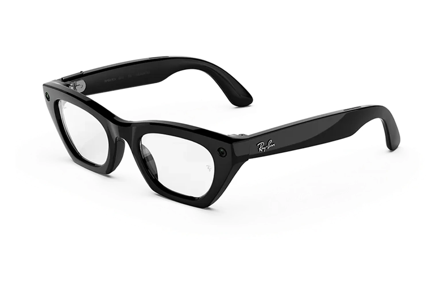 Ray-Ban Meta（第3世代） — Zena。フレーム：シャイニーブラック。レンズ：クリア。