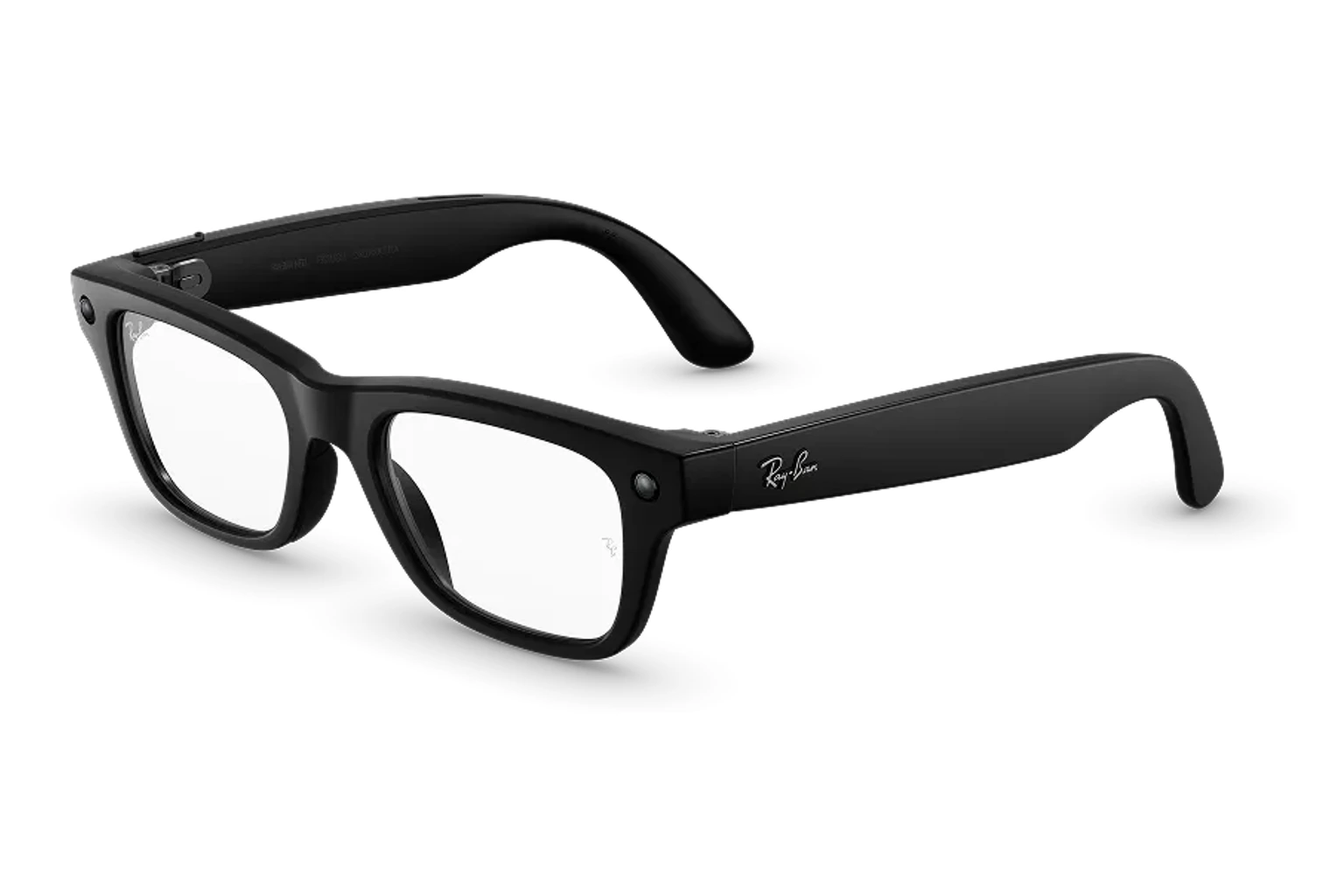Ray-Ban Meta Optics — Blayzer Optics。フレーム：マットブラック。レンズ：クリア。