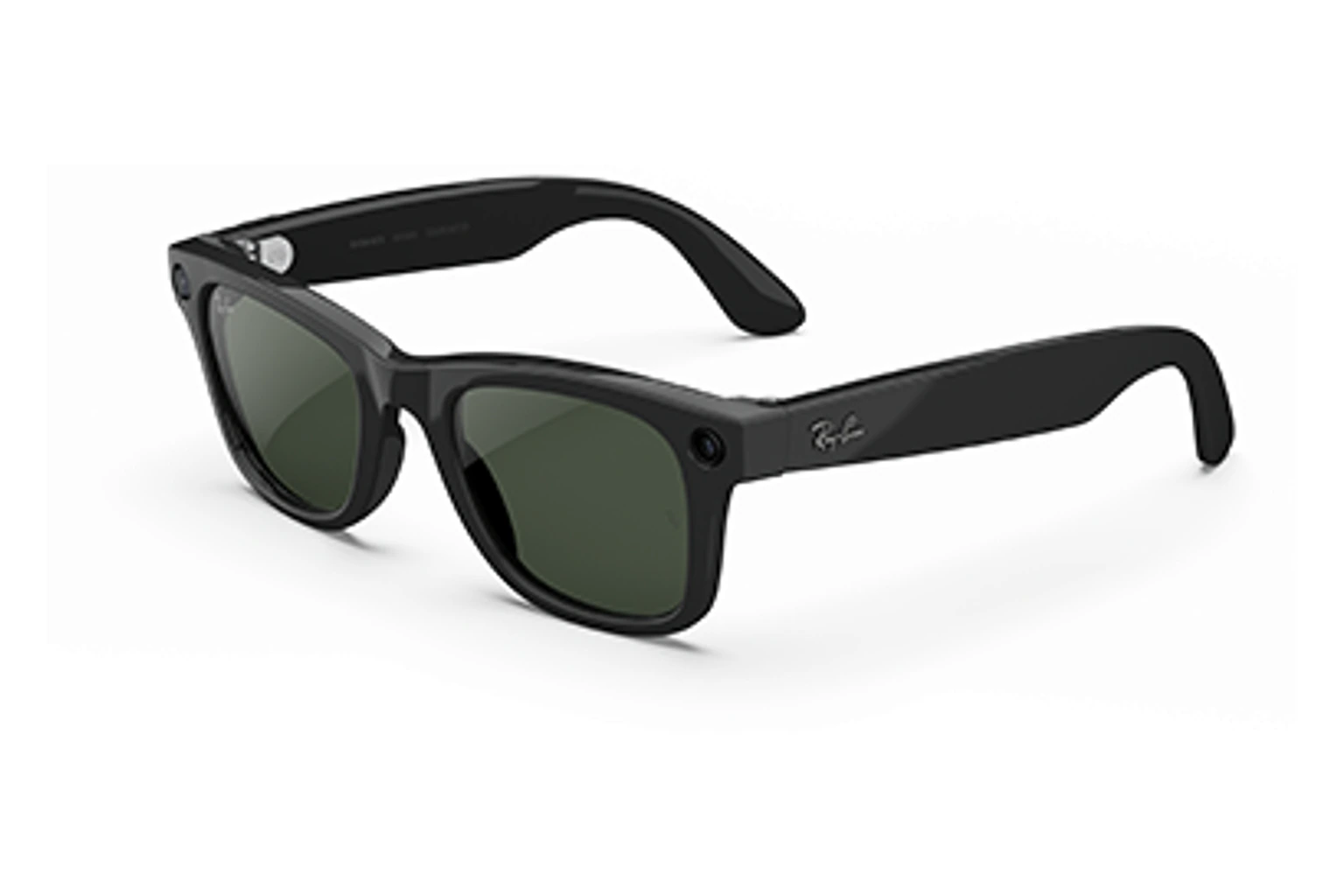 Ray-Ban Meta（第2世代） — Wayfarer。フレーム：シャイニーブラック。レンズ：クリア/グラファイトグリーンTransitions®。