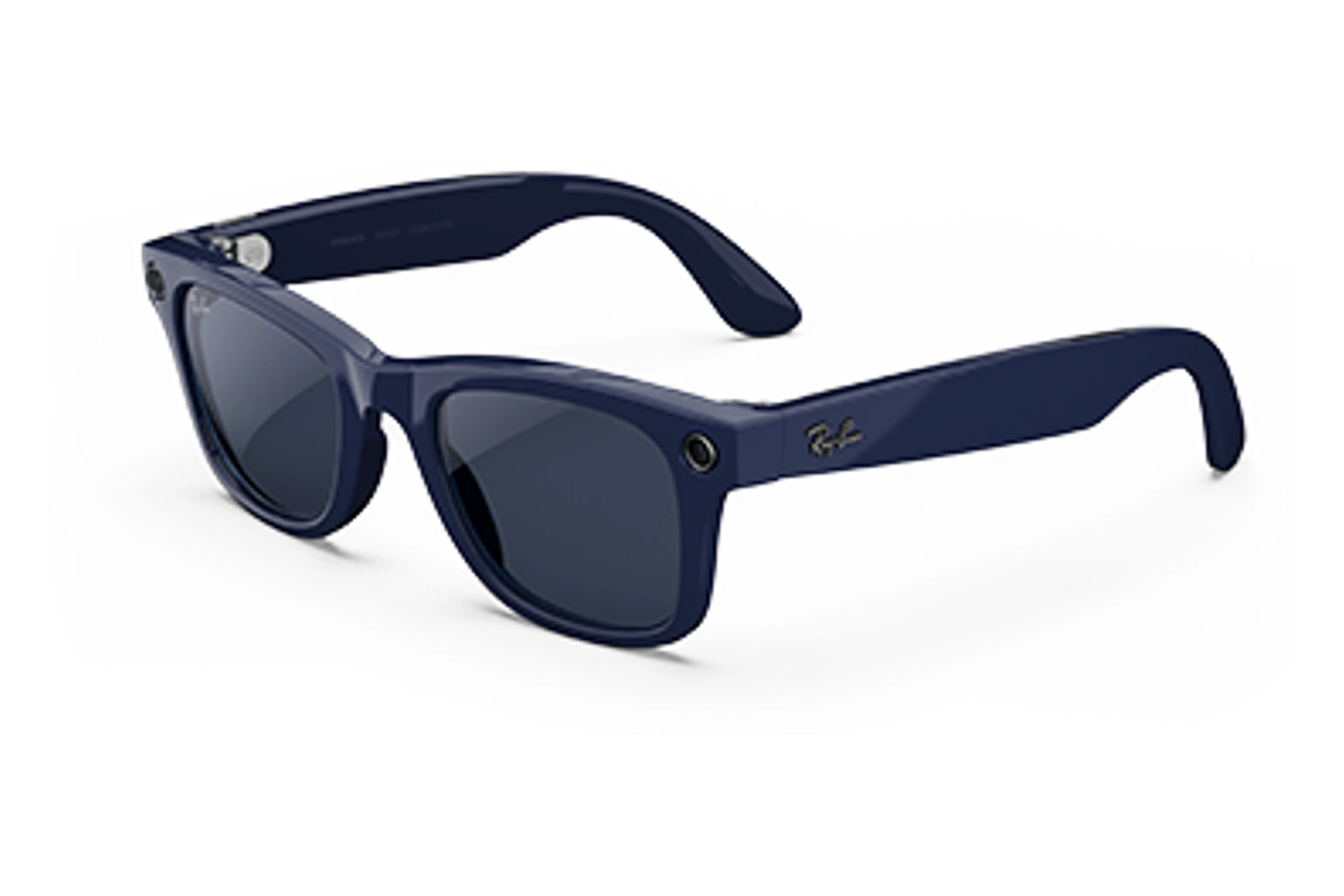 Ray-Ban Meta（第2世代） — Wayfarer。フレーム：シャイニーコズミックブルー。レンズ：クリア/サファイアTransitions®。