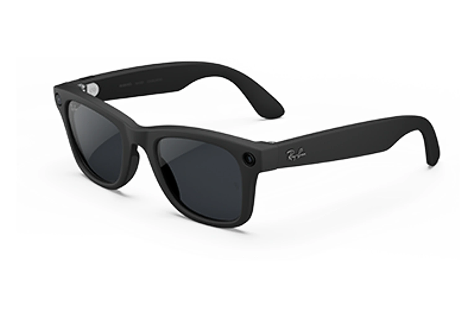 Ray-Ban Meta（第2世代） — Wayfarer。フレーム：マットブラック。レンズ：クリア/グレーTransitions®。