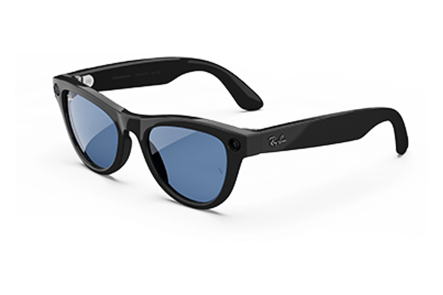 Ray-Ban Meta Gen 1 — Skyler，鏡框：亮面黑色，鏡片：天青藍變色鏡片 Transitions®