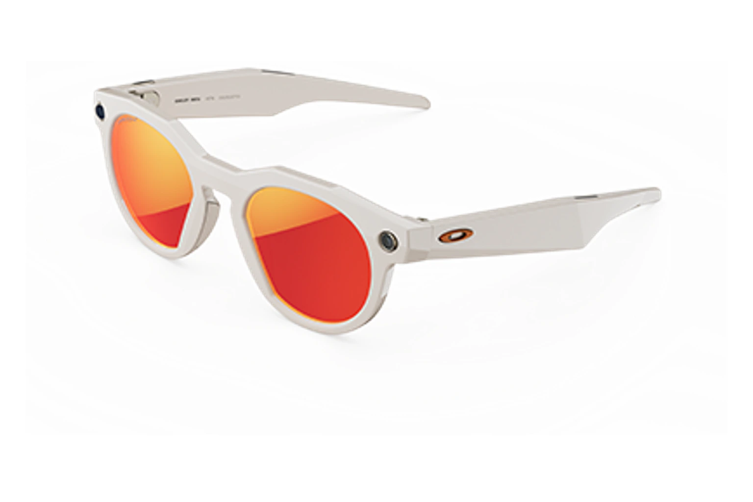 Oakley Meta — HSTN。フレーム：ウォームグレー。レンズ：Prizm™ ルビー。