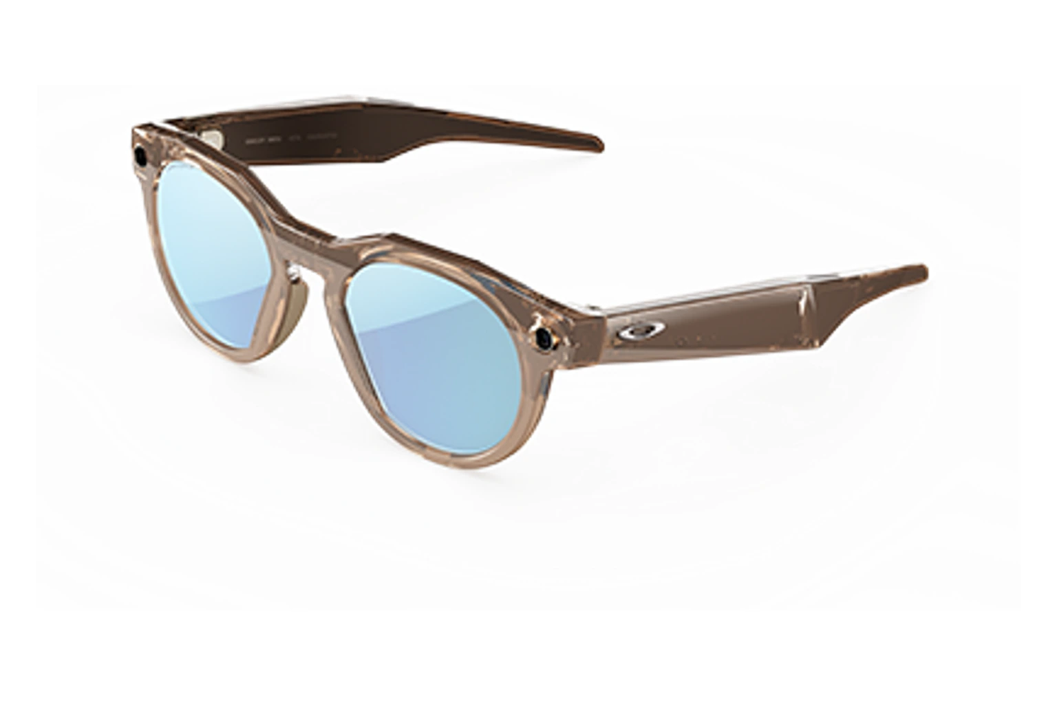 Oakley Meta — HSTN。フレーム：ブラウンスモーク。レンズ：Prizm™ Deep Water Polarized。