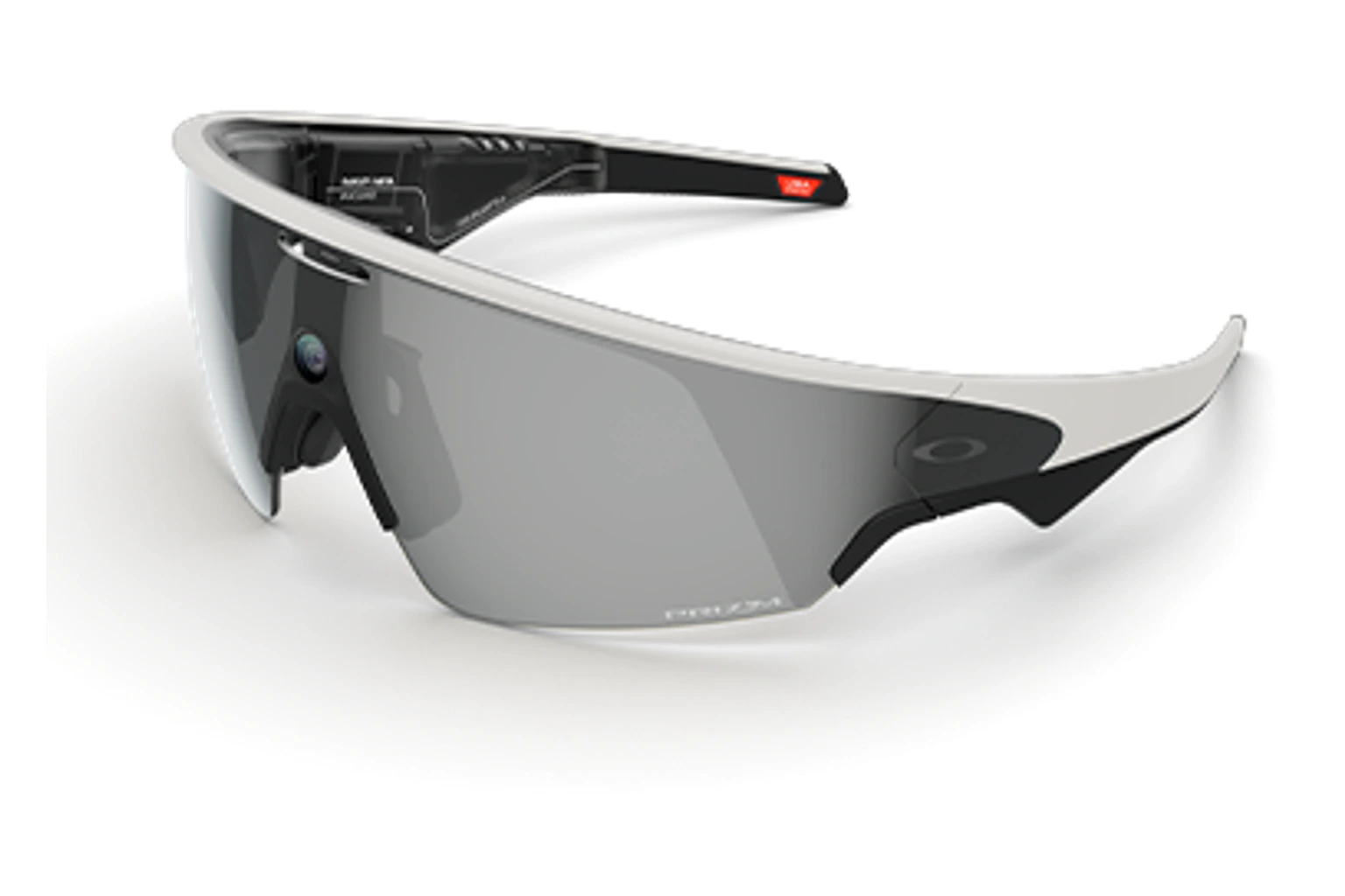 Oakley Meta — Vanguard。フレーム：ホワイト。レンズ：Prizm™ ブラック。