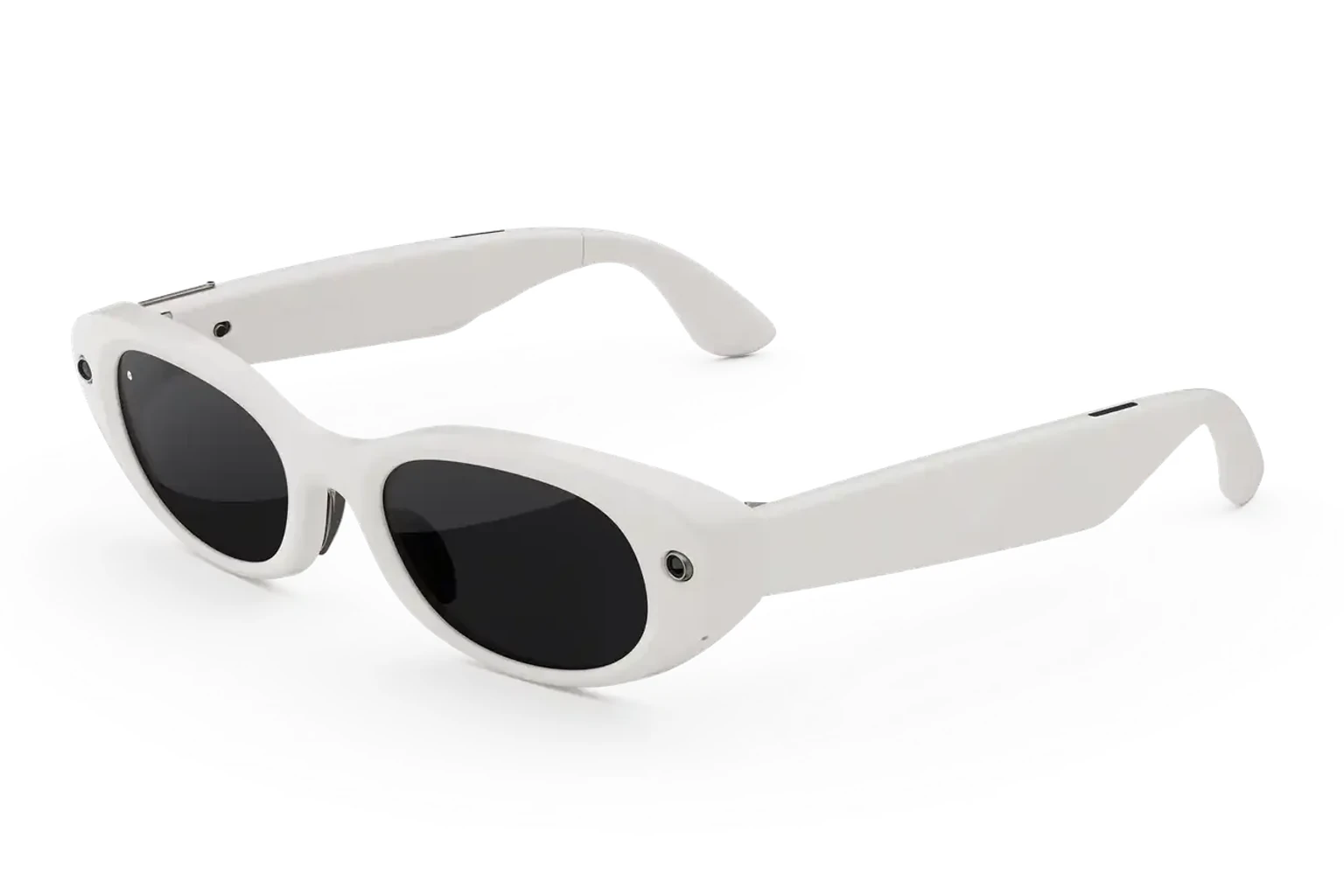 Meta Glasses — Starfire Kylie Edition。フレーム：アイボリー。レンズ：ブラック。