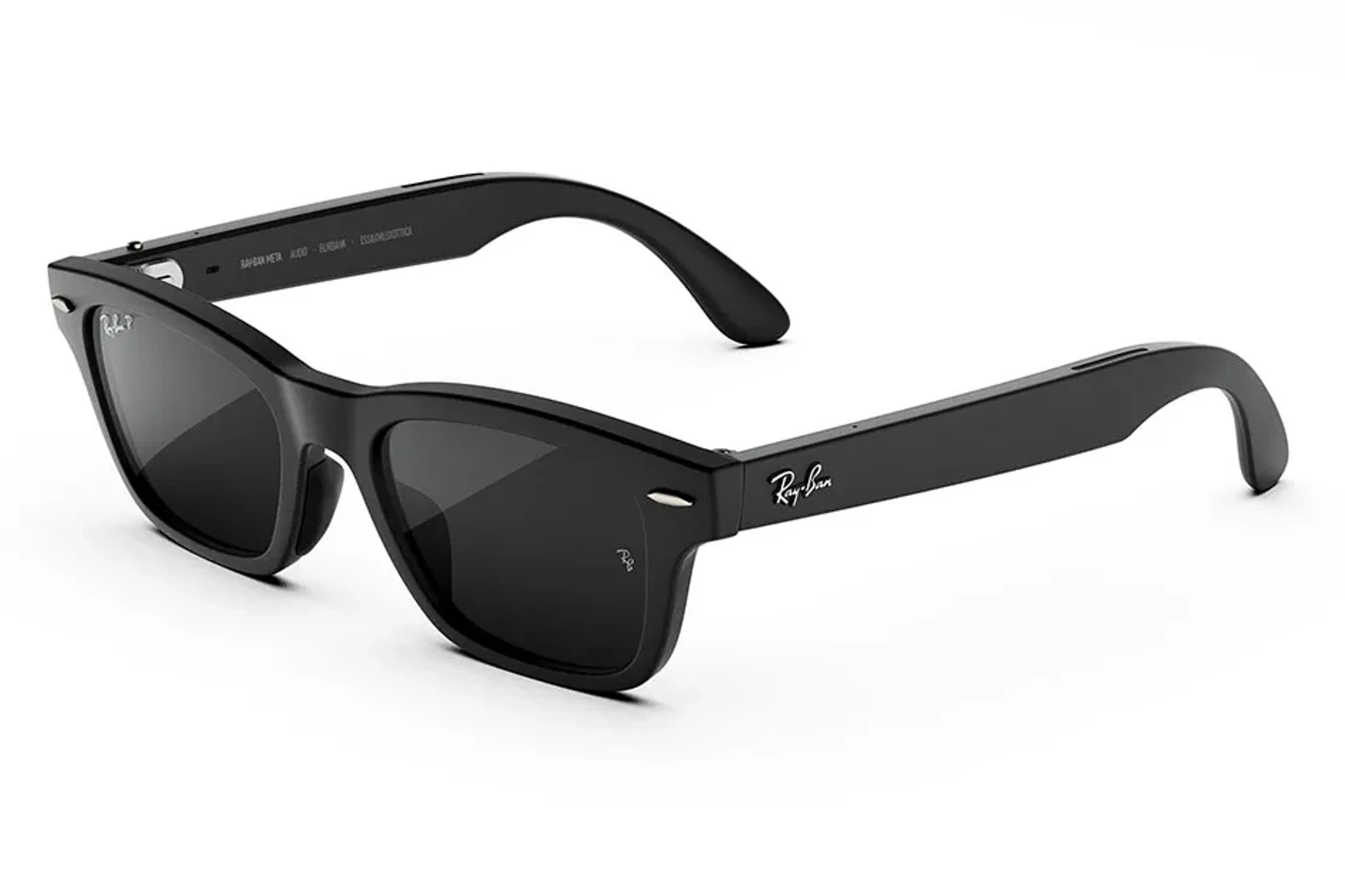 Ray-Ban Meta Audio — Burbank，鏡框：霧面黑色，鏡片：灰色偏光鏡片