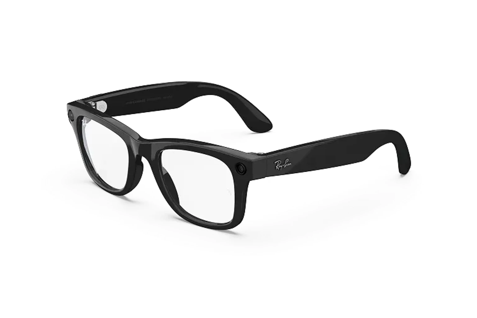 Ray-Ban Meta Gen 1 — Wayfarer，鏡框：亮面黑色，鏡片：透明鏡片