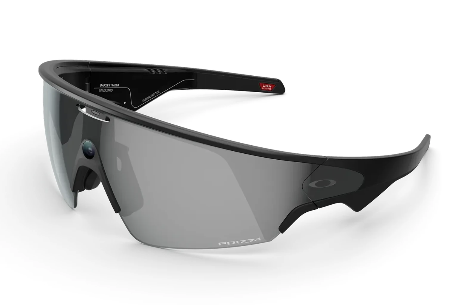 Oakley Meta — Vanguard。フレーム：ブラック。レンズ：Prizm™ ブラック。