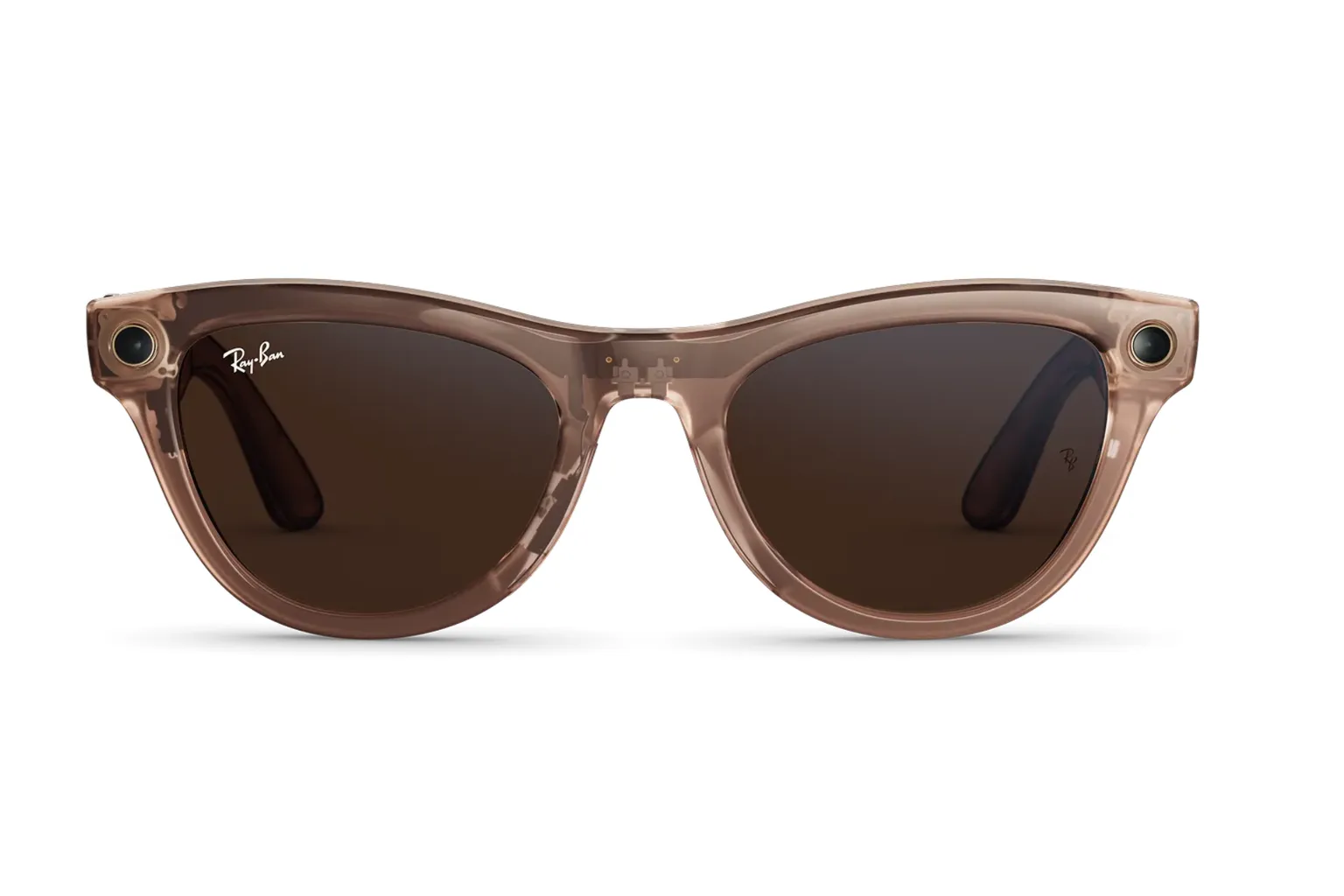 Ray-Ban Meta Skyler 透明棕色框 AI 眼鏡